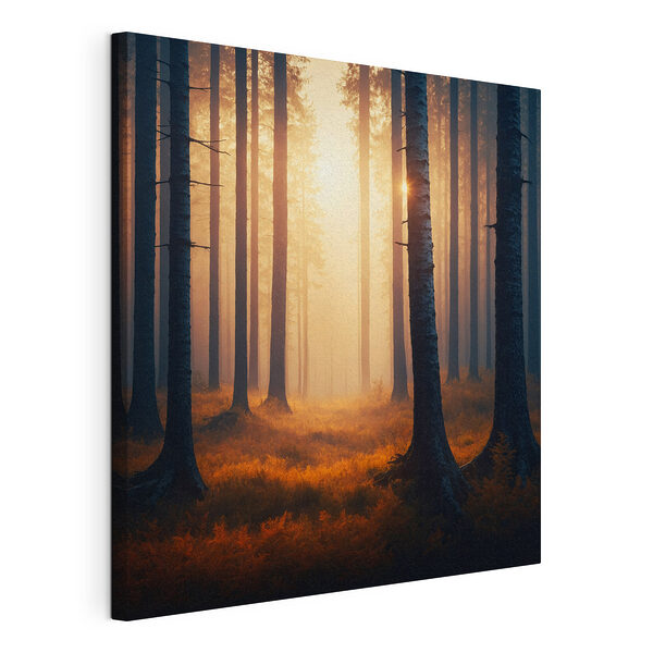 Stampa su tela Foresta con alberi e nebbia (COD: s40473) Stampa su tela Stampa su tela Foresta con alberi e nebbia (COD: s40473)