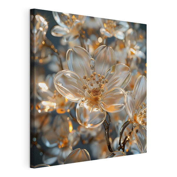 Stampa su tela Fiori delicati dai colori tenui