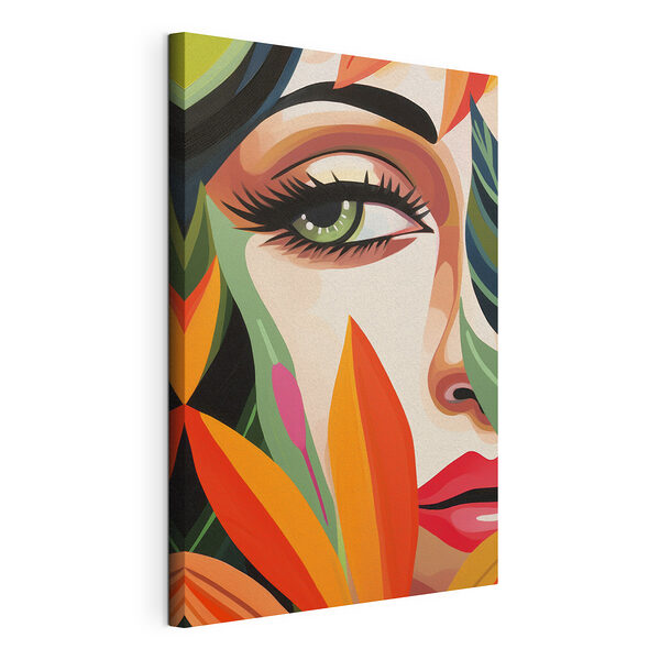 Colori vivaci e espressione artistica si fondono Stampa su tela Colori vivaci e espressione artistica si fondono