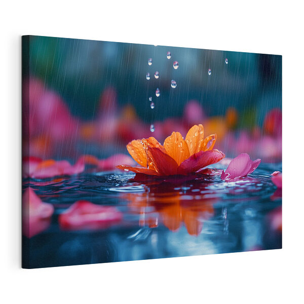 Fiore nell'acqua Stampa su tela Fiore nell'acqua