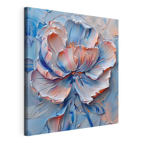 Stampa su tela Fiori dai toni freddi