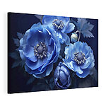 Stampa su tela Mazzo di fiori blu