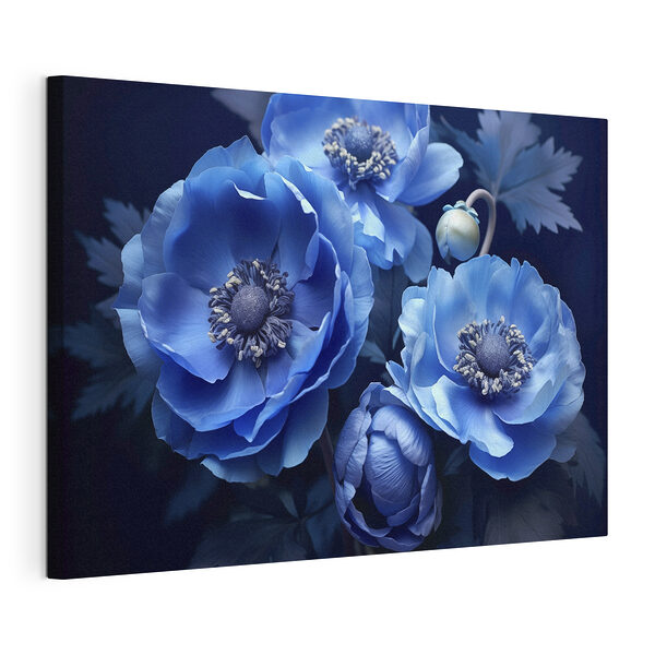 Mazzo di fiori blu Stampa su tela Mazzo di fiori blu