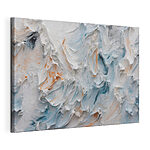 Stampa su tela Superficie con texture bianca e blu