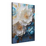 Stampa su tela Fiori eleganti con tocchi metallici