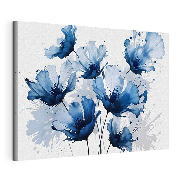 Stampa su tela Mazzo di fiori blu