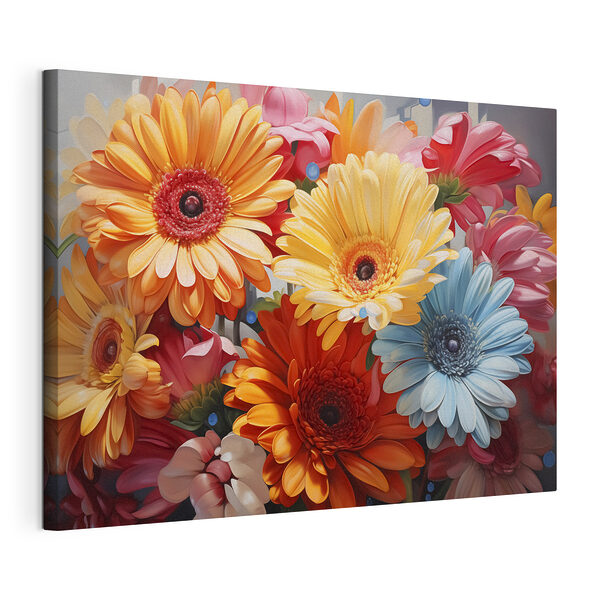 Stampa su tela Mazzo di fiori colorati