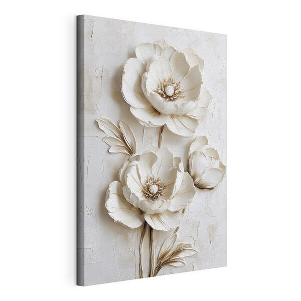 Stampa su tela Fiori delicati dai toni tenui