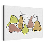 Stampa su tela Mazzo di pere con striature nere