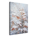 Stampa su tela Albero ricoperto di neve