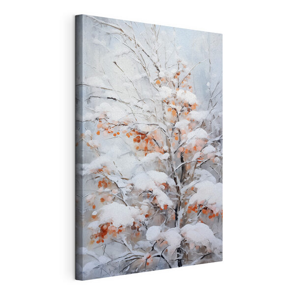 Albero ricoperto di neve Stampa su tela Albero ricoperto di neve
