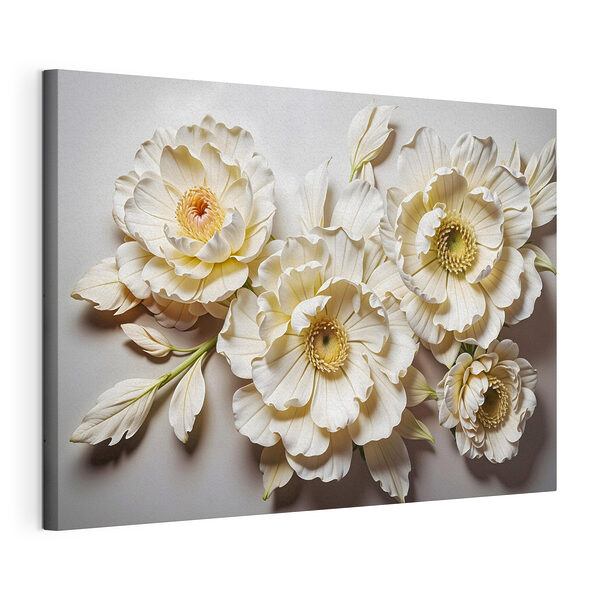 Stampa su tela Mazzo di fiori bianchi