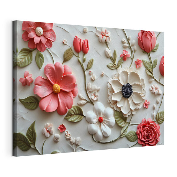 Stampa su tela Splendida composizione floreale dai dettagli delicati