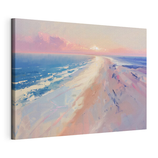 Stampa su tela Spiaggia al tramonto