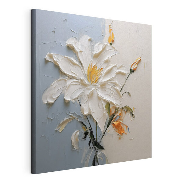 Stampa su tela Dipinto raffigurante un fiore