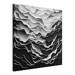 Stampa su tela Immagine in bianco e nero su sfondo bianco e nero