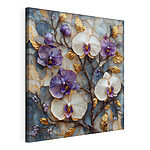 Stampa su tela Delicate orchidee dai colori tenui