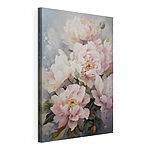 Stampa su tela Dipinto raffigurante fiori rosa