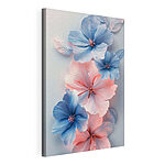 Stampa su tela Mazzo di fiori blu e rosa