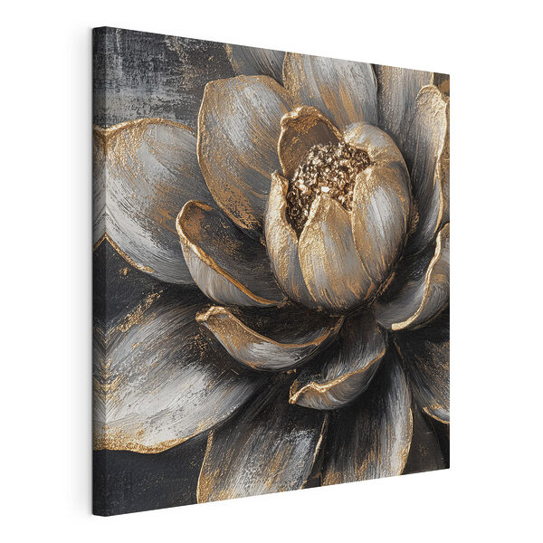 Fiore artistico con petali dalla trama particolare Stampa su tela Fiore artistico con petali dalla trama particolare