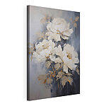 Stampa su tela Dipinto raffigurante fiori bianchi