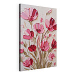 Stampa su tela Dipinto raffigurante fiori rosa