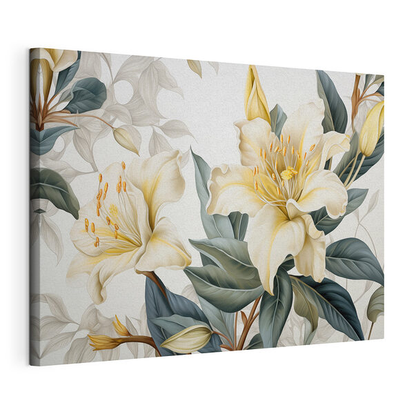 Stampa su tela Fiori delicati dai colori tenui