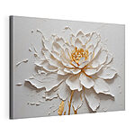 Stampa su tela Elegante fiore in rilievo con texture