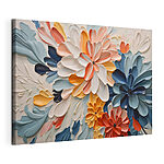 Stampa su tela Arte floreale dai colori vivaci e dalle tonalità delicate