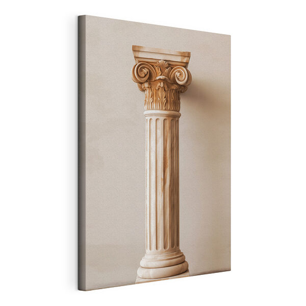 Stampa su tela Pilastro con colonna decorativa