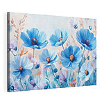 Stampa su tela Mazzo di fiori blu