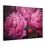 Stampa su tela Dipinto raffigurante fiori rosa