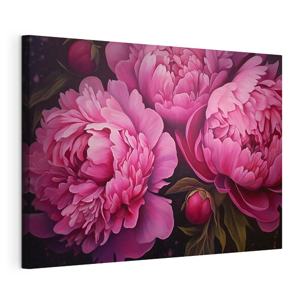 Dipinto raffigurante fiori rosa Stampa su tela Dipinto raffigurante fiori rosa