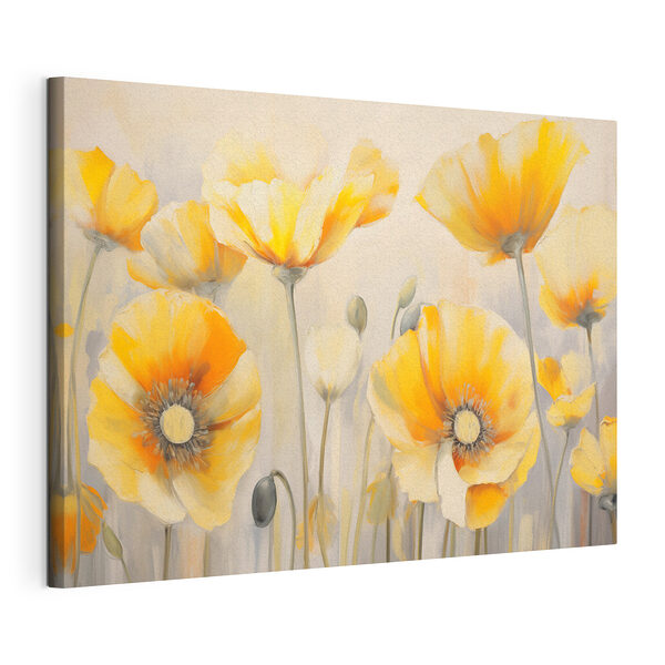 Dipinto raffigurante fiori gialli Stampa su tela Dipinto raffigurante fiori gialli