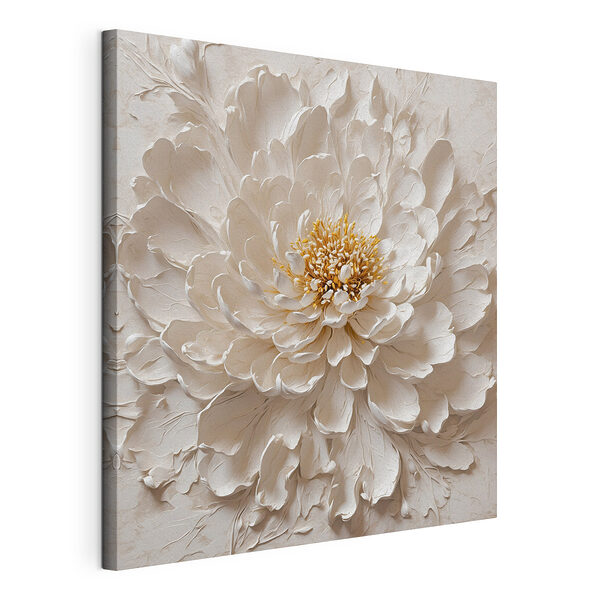 Stampa su tela Una splendida composizione floreale tutta in bianco