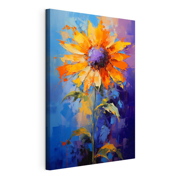 Dipinto raffigurante un girasole Stampa su tela Dipinto raffigurante un girasole