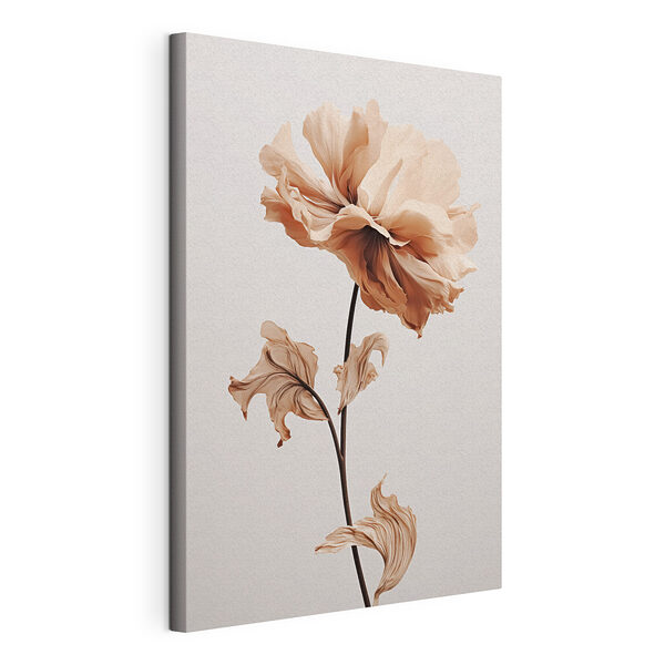 Fiore con foglie secche Stampa su tela Fiore con foglie secche