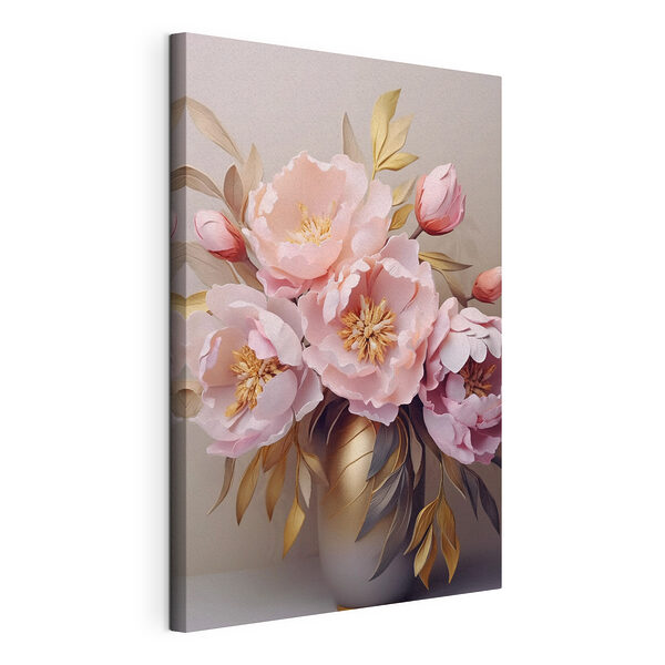 Stampa su tela Mazzo di fiori rosa