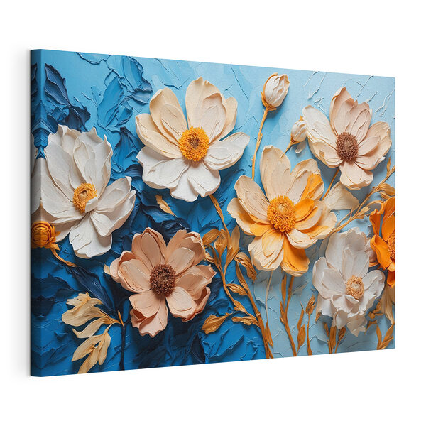 Fiori raffinati dai colori vivaci Stampa su tela Fiori raffinati dai colori vivaci