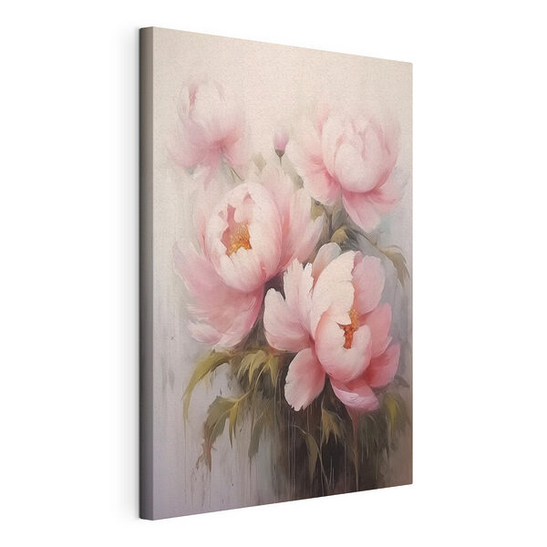 Dipinto raffigurante fiori rosa Stampa su tela Dipinto raffigurante fiori rosa
