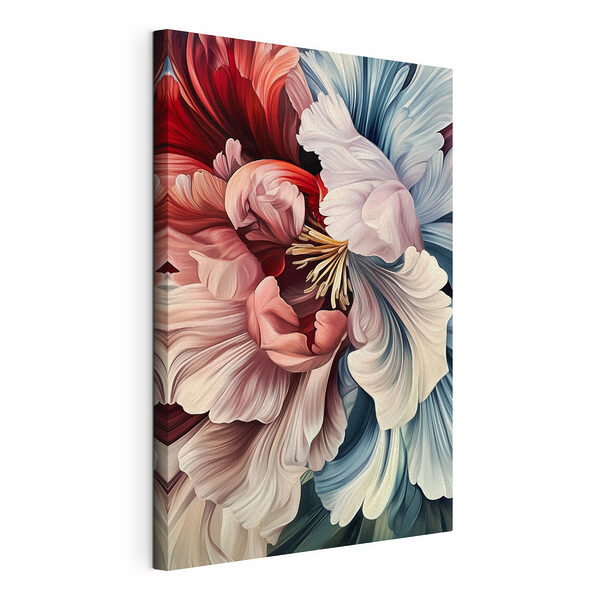 Stampa su tela Fiori dai colori vivaci in tonalità tenui