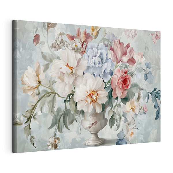 Dipinto raffigurante dei fiori in un vaso Stampa su tela Dipinto raffigurante dei fiori in un vaso