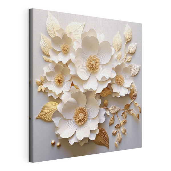 Elegante espositore per composizioni floreali in carta Stampa su tela Elegante espositore per composizioni floreali in carta
