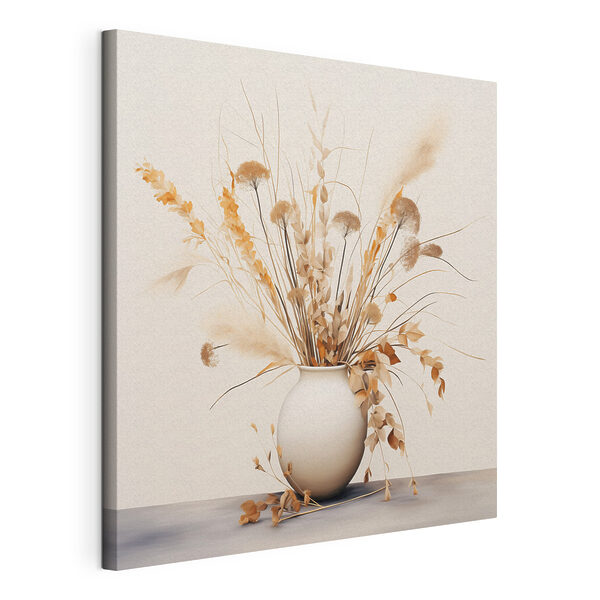 Vaso con fiori secchi Stampa su tela Vaso con fiori secchi