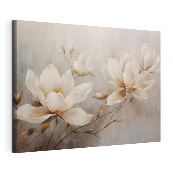 Dipinto raffigurante fiori bianchi Stampa su tela Dipinto raffigurante fiori bianchi