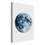 Stampa su tela Luna radiosa dai toni di un blu intenso