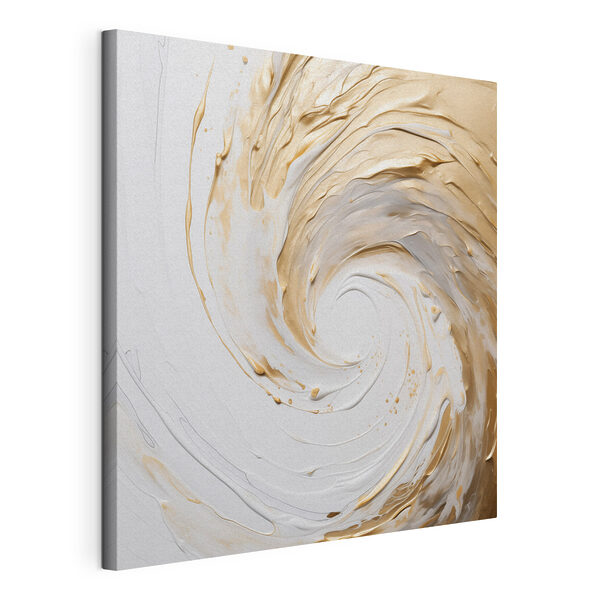 Stampa su tela Motivi a spirale dai colori crema