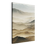 Stampa su tela Paesaggio montano avvolto dalla nebbia