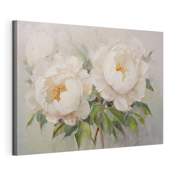 Dipinto raffigurante fiori bianchi Stampa su tela Dipinto raffigurante fiori bianchi