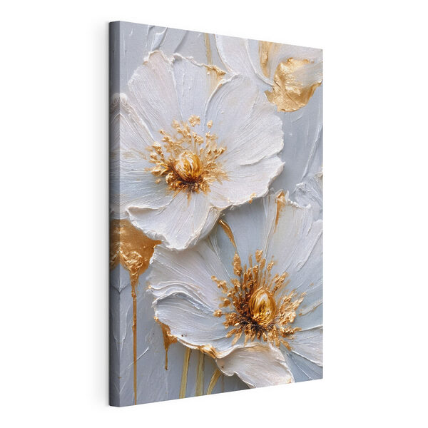 Stampa su tela Splendidi fiori dai colori tenui